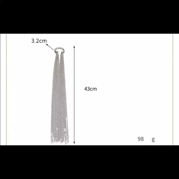 SILVER CHAIN TASSEL HAIR ACCESSORY main image 14